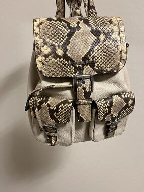 Original Micheal kors snake skin backpack